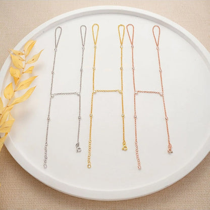 Gold-Plated 2-finger Handchain Zircon Stone Shahmaran