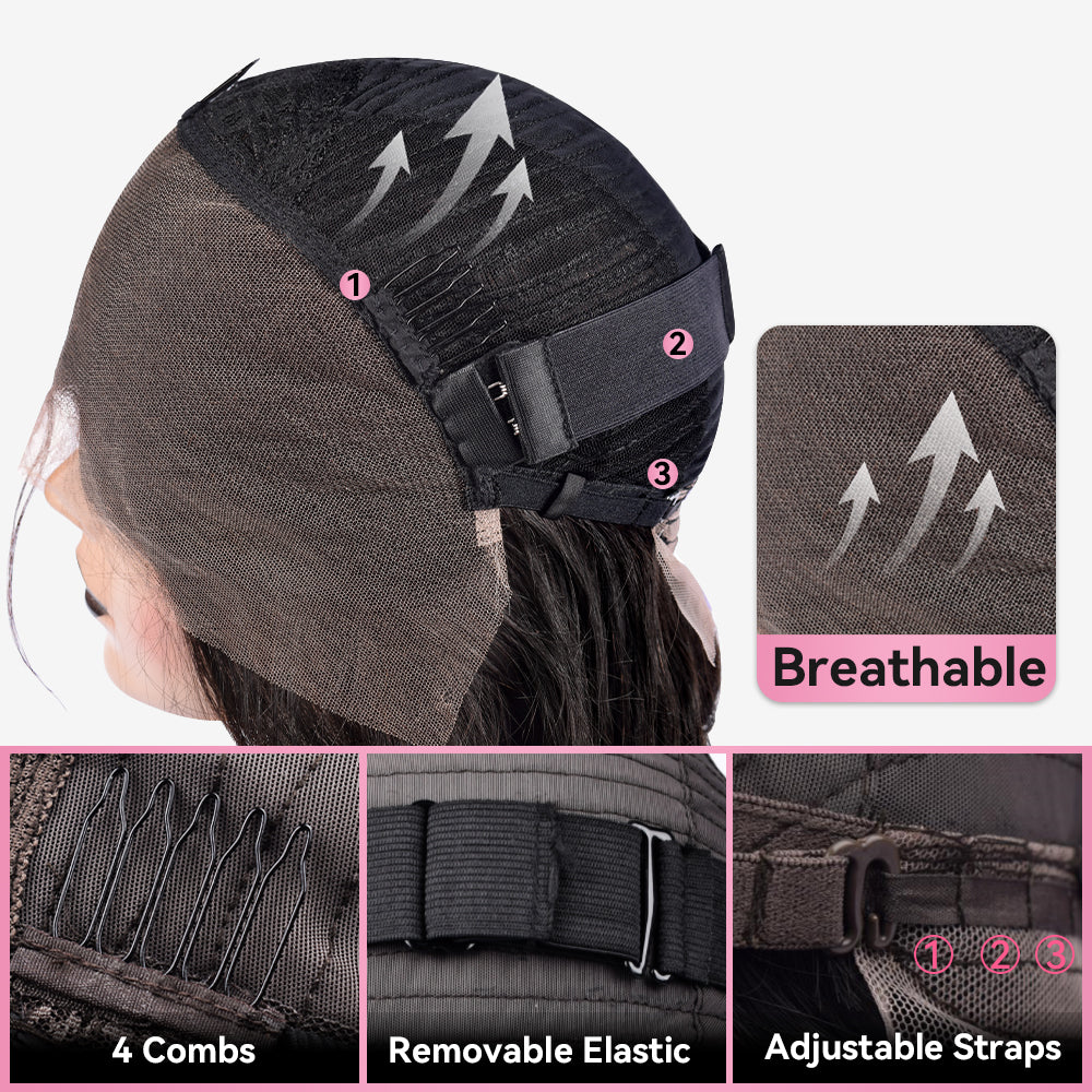 Loose Deep Wave HD Lace Frontal Wigs Human Hair 200% Density Pre Plucked With Baby Hair CVOHAIR