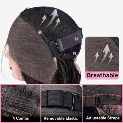 Burmese Curly HD Lace 180% Density 13*4 Full Frontal Wig  Pre Plucked 100% Human Hair CVOHAIR