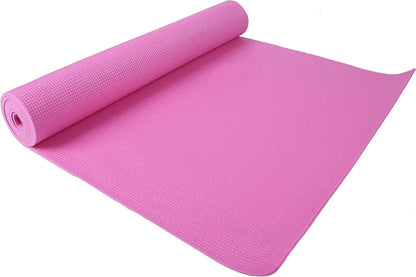 Fitvids All Purpose 1/4-Inch High Density Anti-Tear Exercise Yoga Mat with Carrying Strap, Multiple Colors