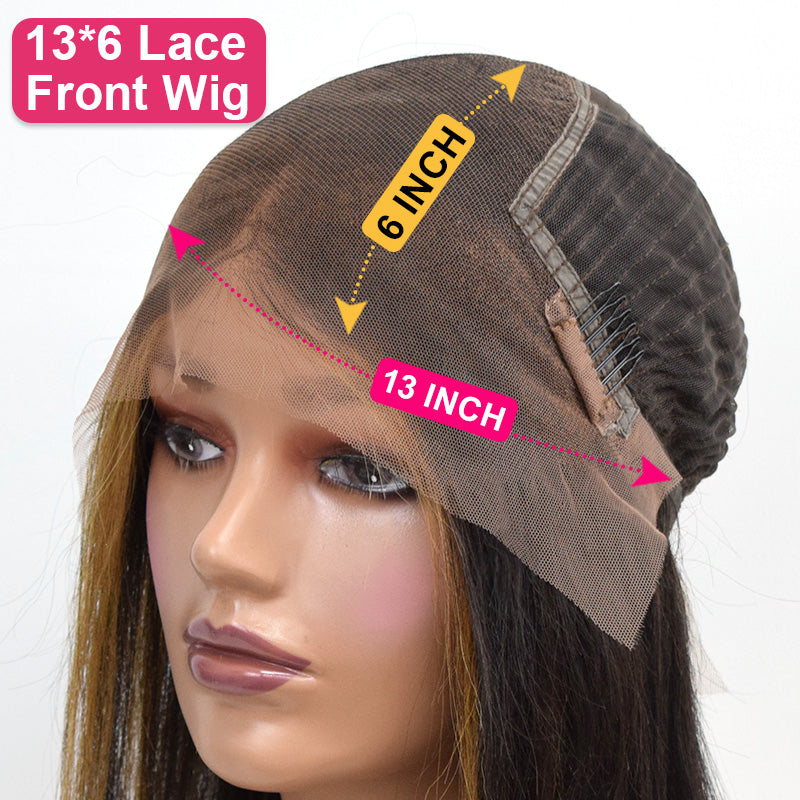 #4/27 Straight Bob Wig HD Lace Front Wigs Human Hair 180% Density Transparent Lace Frontal Wigs Pre Plucked With Baby Hair CVOHAIR