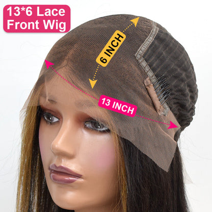 #4/27 Straight Bob Wig HD Lace Front Wigs Human Hair 180% Density Transparent Lace Frontal Wigs Pre Plucked With Baby Hair CVOHAIR