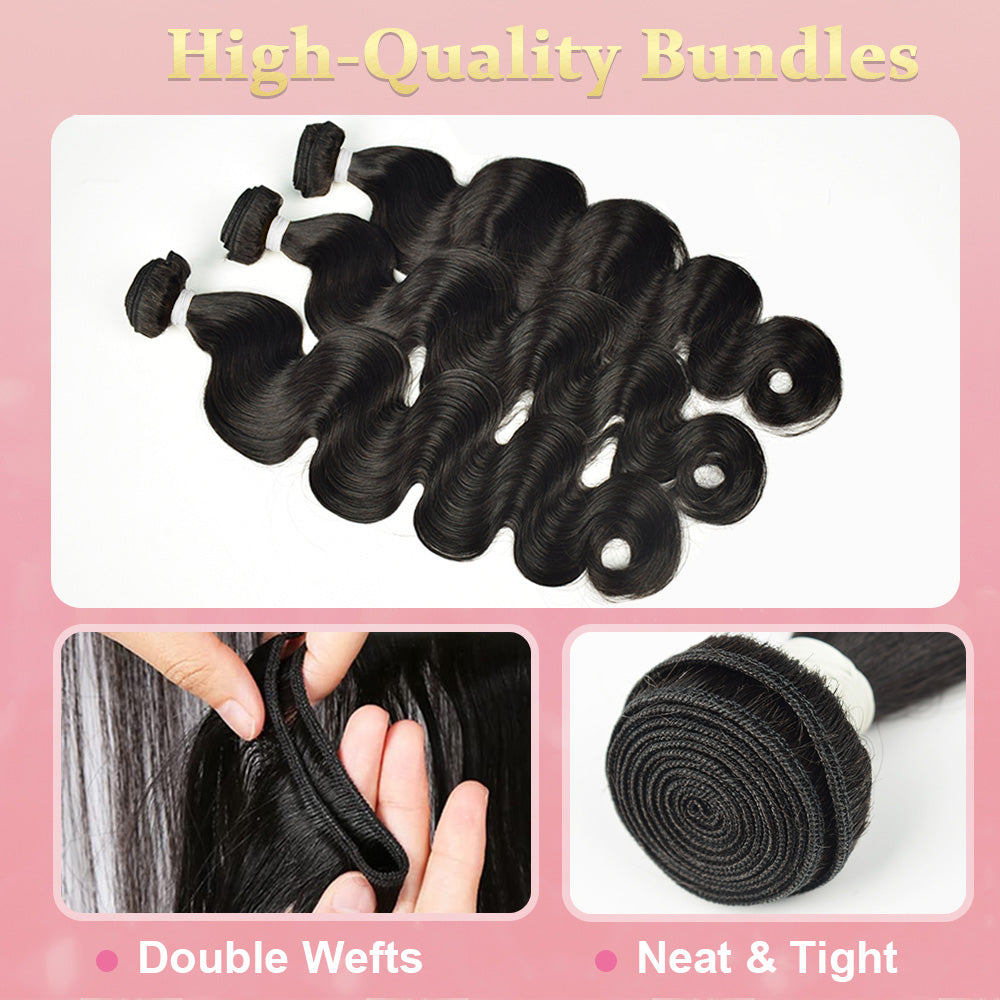 14A Body Wave 100% Brazilian Virgin Human Hair Weave Bundles CVOHAIR