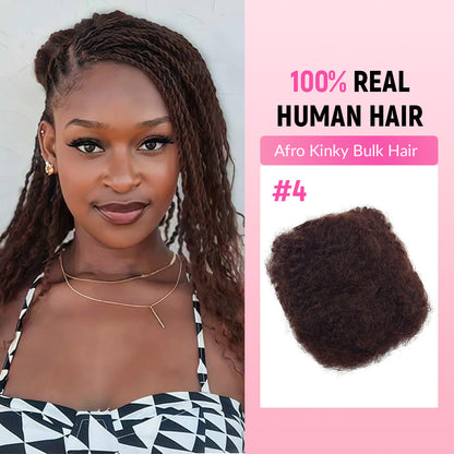 Afro Kinky  Bulk Human Hair CVOHAIR