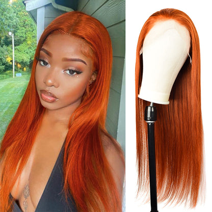 #350 Straight HD Lace Front Wigs Human Hair 200% Density Transparent Lace Frontal Wigs Pre Plucked With Baby Hair CVOHAIR