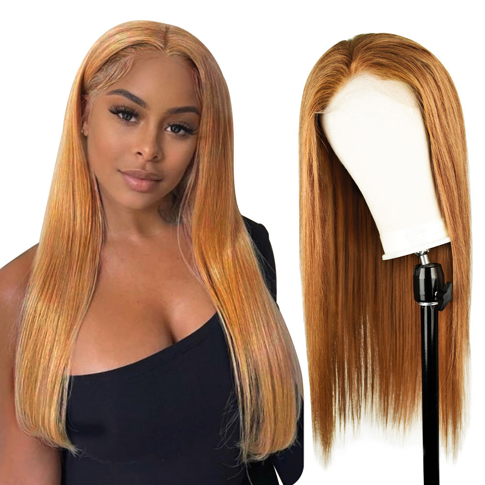 #8 Straight HD Lace Front Wigs Human Hair 200% Density Transparent Lace Frontal Wigs Pre Plucked With Baby Hair CVOHAIR
