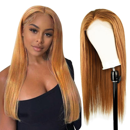 #8 Straight HD Lace Front Wigs Human Hair 200% Density Transparent Lace Frontal Wigs Pre Plucked With Baby Hair CVOHAIR