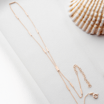 925 Silver Adjustable Bracelet Tube Link Hand Chain