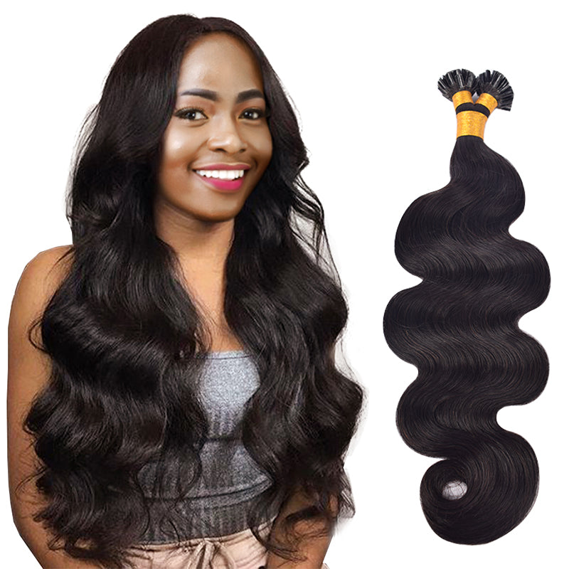 Body Wave U-Tip Hair Extensions Free Shipping 100% Real Human Hair 100g CVOHAIR