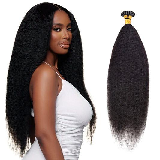 Kinky Straight U-Tip Hair Extensions Free Shipping 100% Real Human Hair 100g CVOHAIR