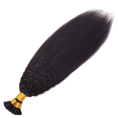 Kinky Straight U-Tip Hair Extensions Free Shipping 100% Real Human Hair 100g CVOHAIR