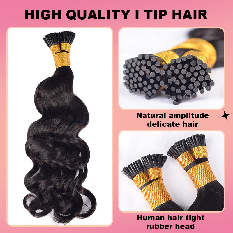 Loose Deep Wave I Tip Free Shipping Hair Extensions 100% Real Human Hair 100g CVOHAIR