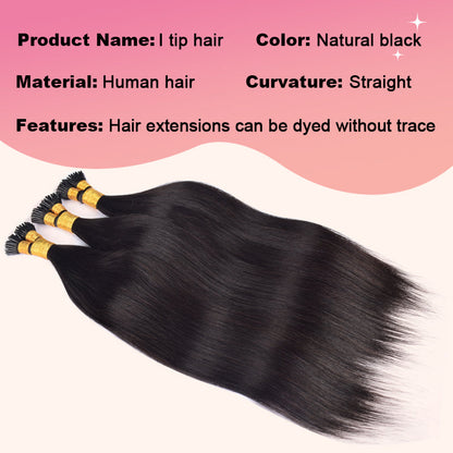 Straight I Tip Free Shipping Hair Extensions 100% Real Human Hair 100g CVOHAIR