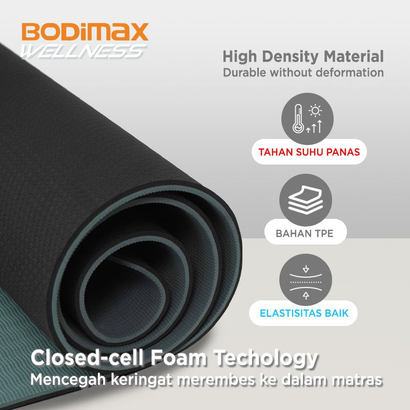 BODIMAX WELLNESS TPE YOGA MATT GREY