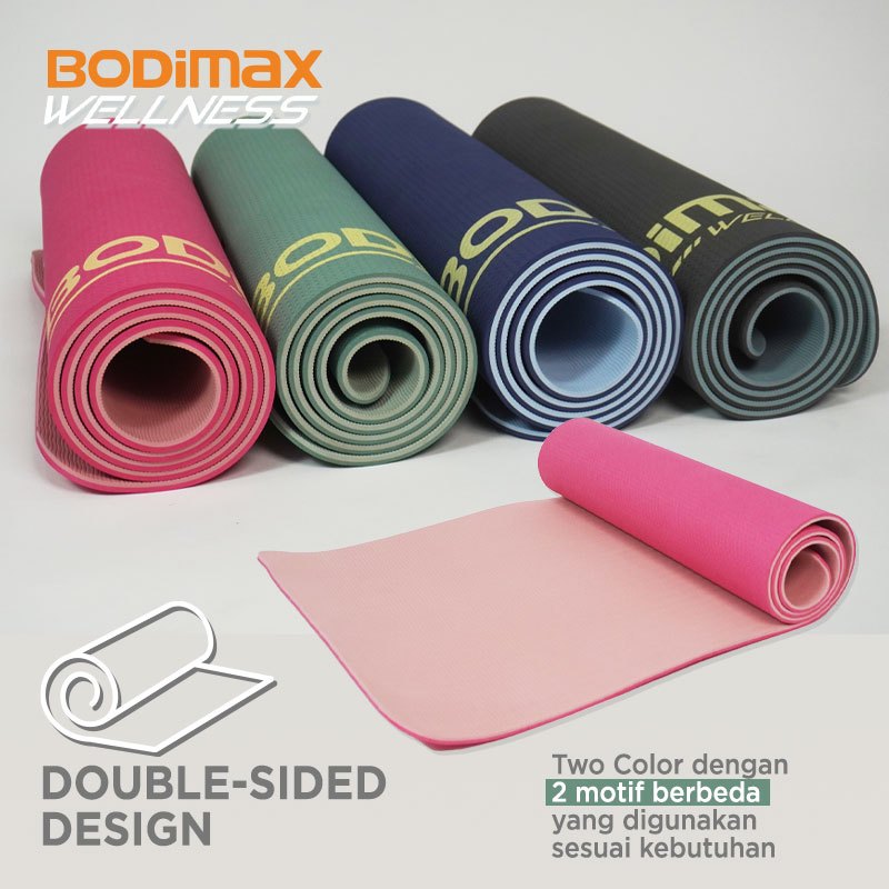 BODIMAX WELLNESS TPE YOGA MATT GREY