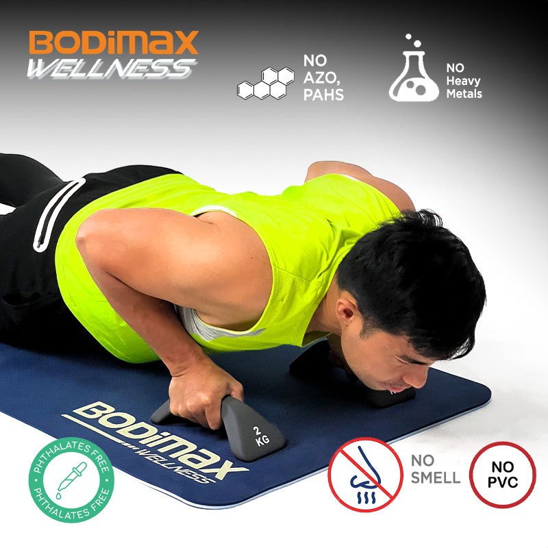 BODIMAX WELLNESS TPE YOGA MATT GREY