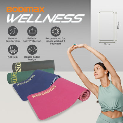 BODIMAX WELLNESS TPE YOGA MATT GREY