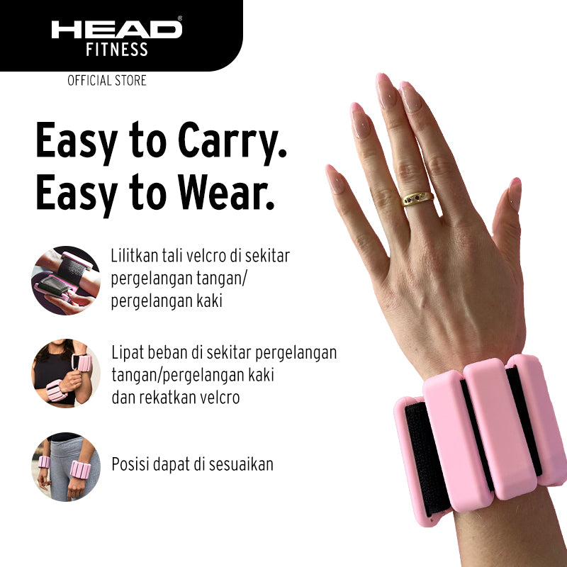 HEAD Wrist Ankle   Pink