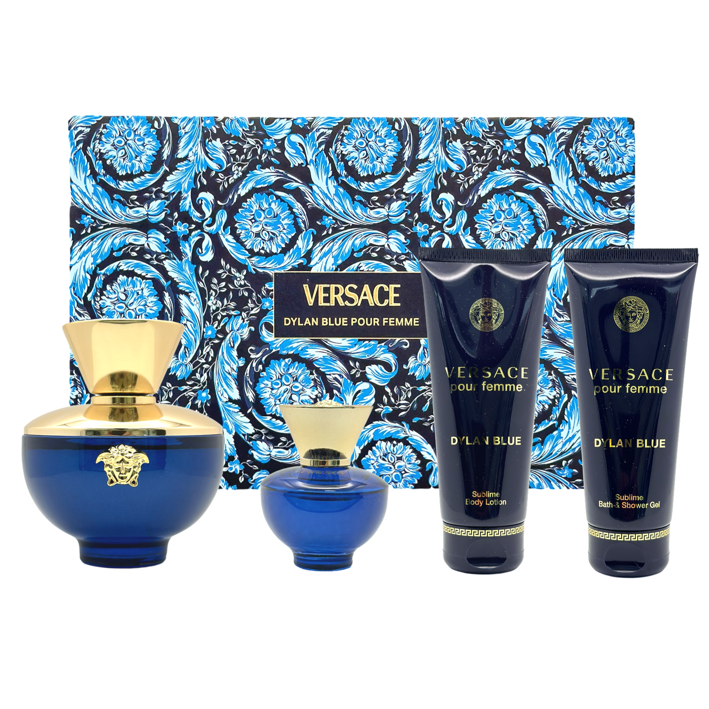 Gift Set Dylan Blue Pour Femme by Vethtrsace EDP