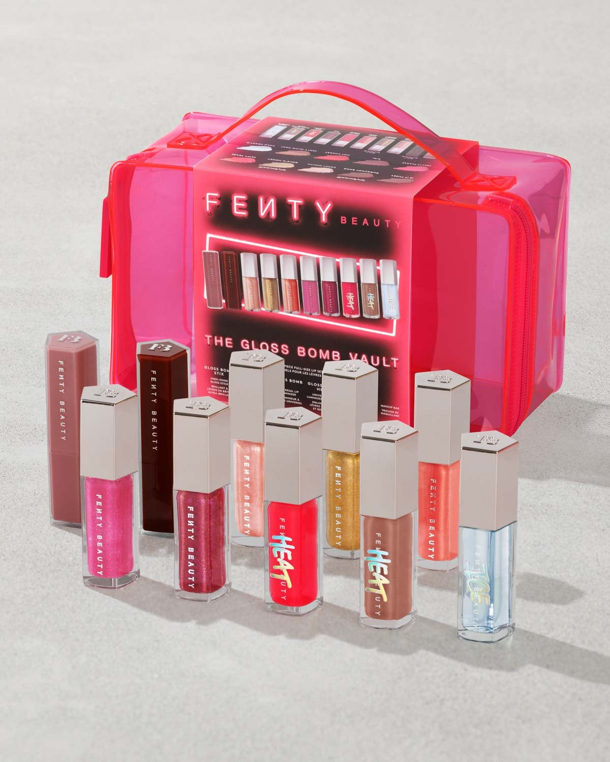 The Gloss Bomb Vault 10-Piece Full-Size Lip Set