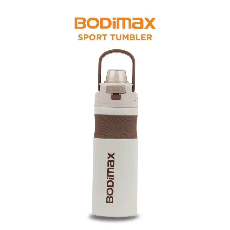 BODIMAX ONE TOUCH CLIP TUMBLER WHITE