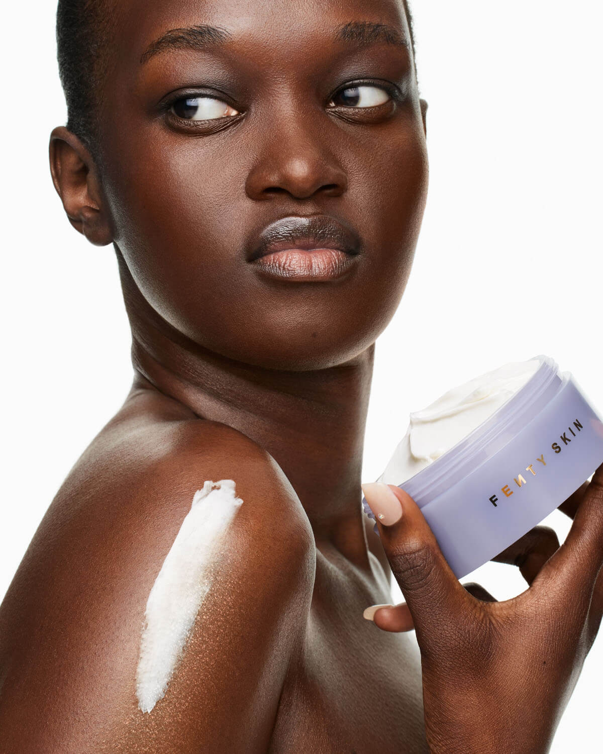Butta Drop Whipped Oil Body Cream with Tropical Oils + Shea Butter ¡ª Fenty Fresh Shimmering