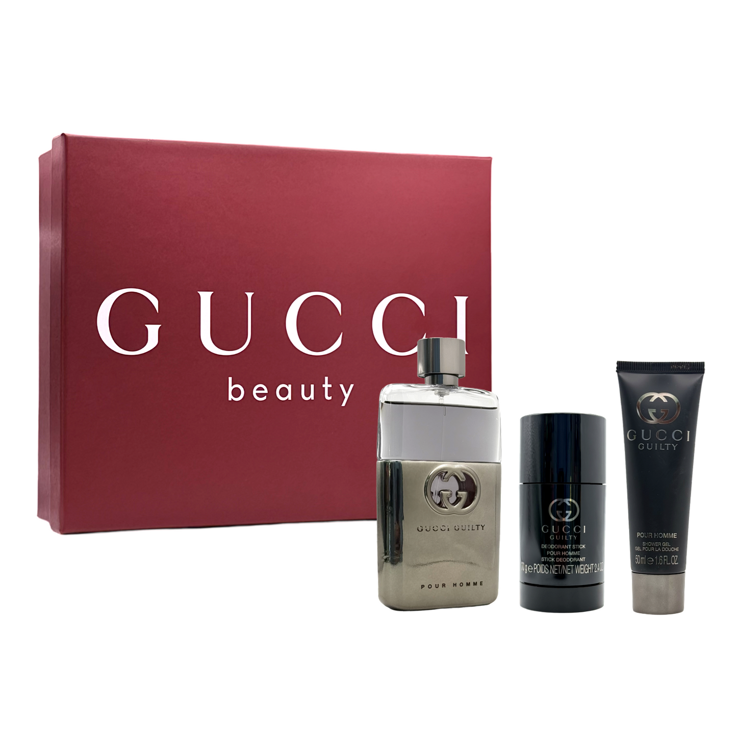 Gift Set Guthtcci Guilty Pour Homme EDT 3pcs