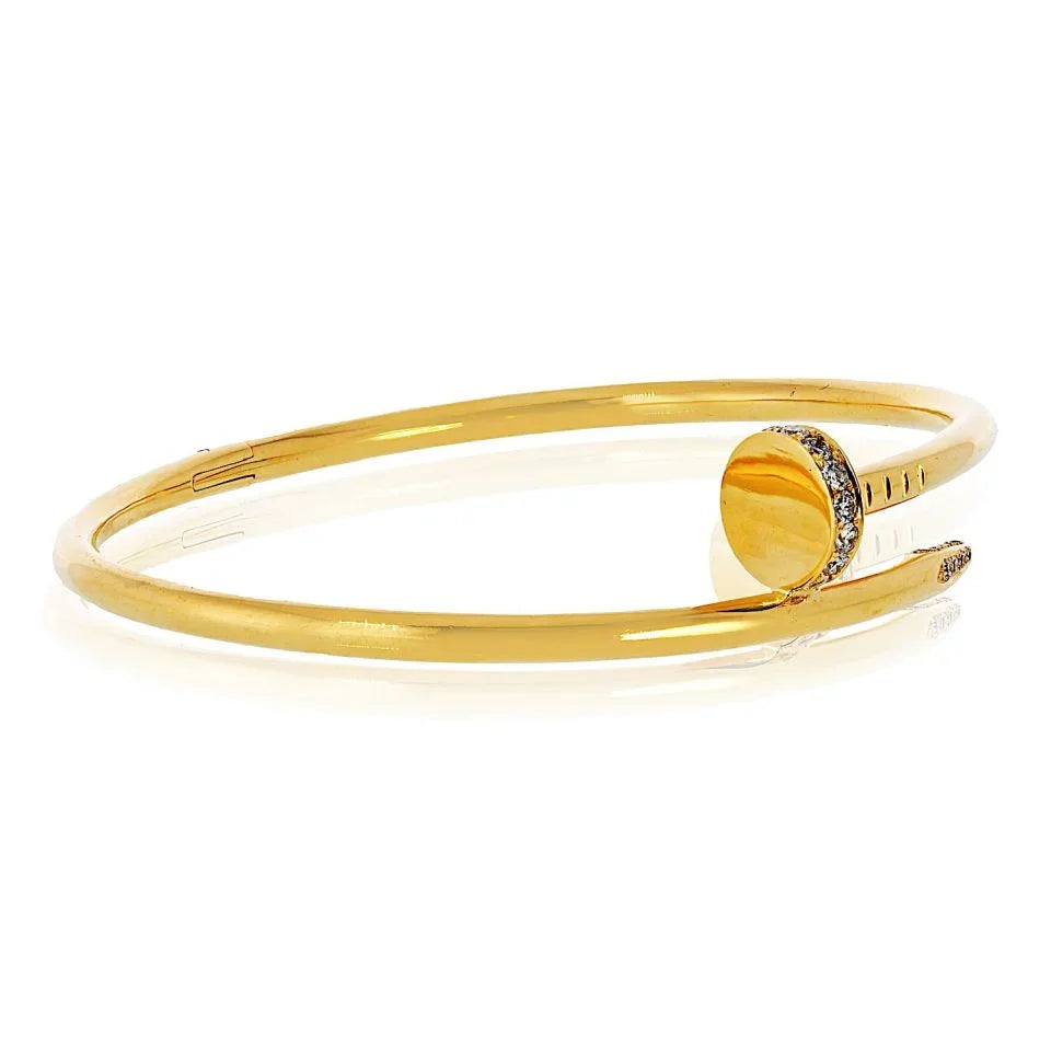 Carthttier Juste Un Clou 18K Yellow Gold Size 21 Classic Model Bracelet