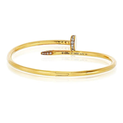 Carthttier Juste Un Clou 18K Yellow Gold Size 21 Classic Model Bracelet