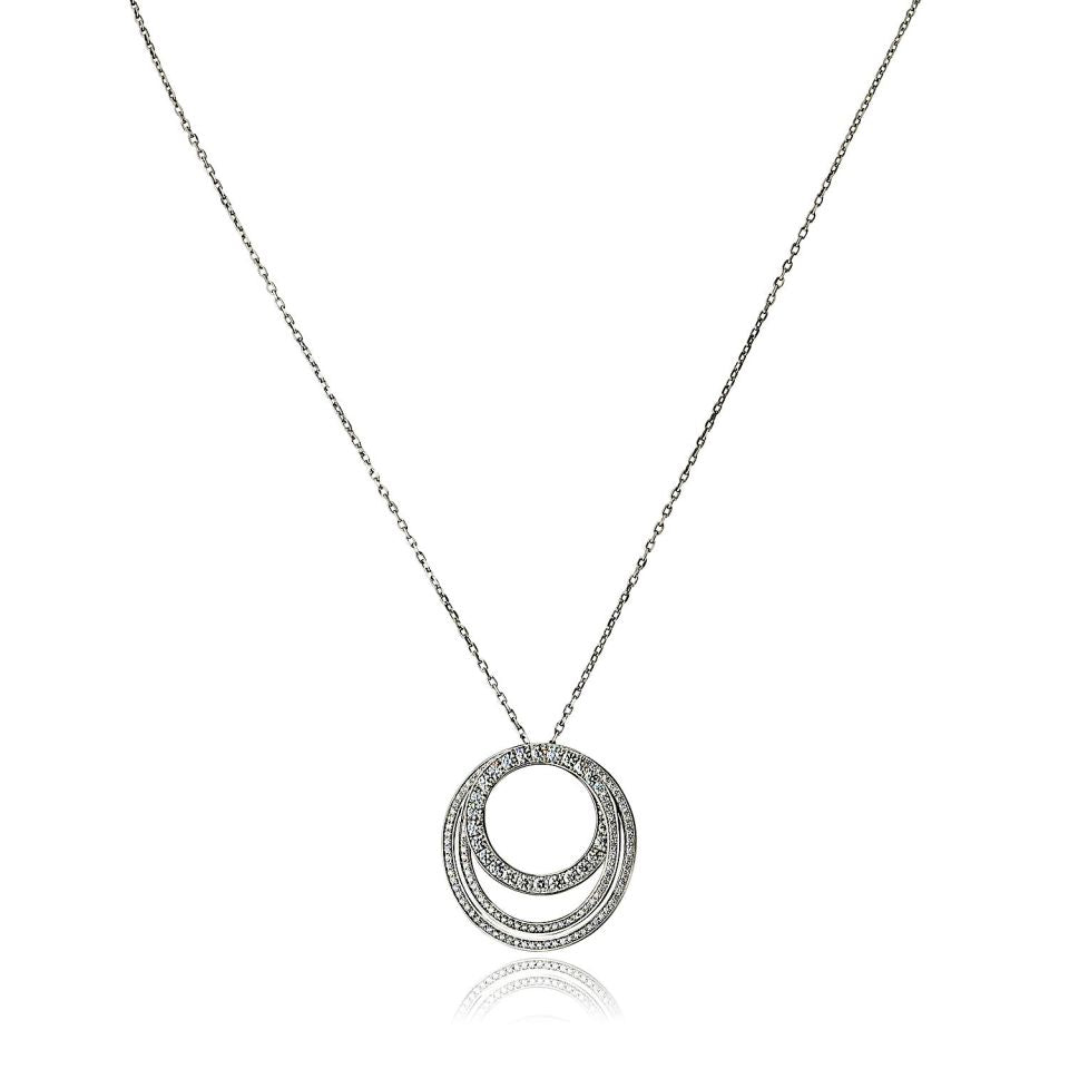 Carthttier 18K White Gold Diamond Etincelle Pendant
