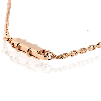 Carthttier Love 18K Rose Gold Diamond Necklace