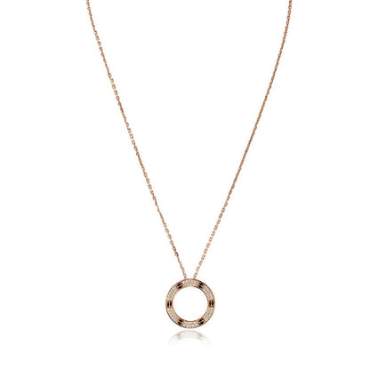 Carthttier Love 18K Rose Gold Diamond Necklace