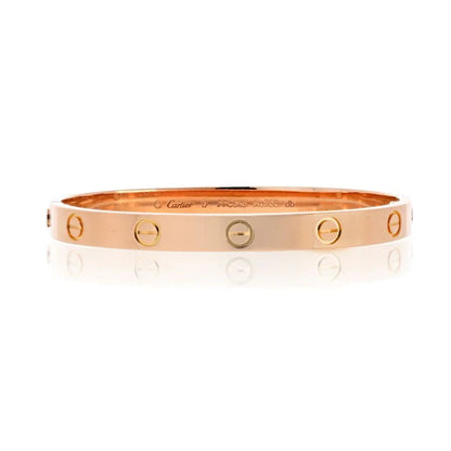 Carthttier Love 18K Rose Gold  Size 17 Bracelet