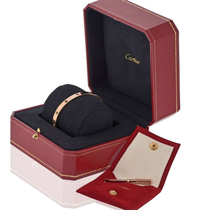 Carthttier Love 18K Rose Gold Multicolored Gemstones Size 19 Bracelet