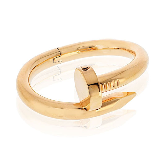 Carthttier Juste Un Clou 18K Rose Gold Jumbo  Size 15 Box and Papers Bracelet