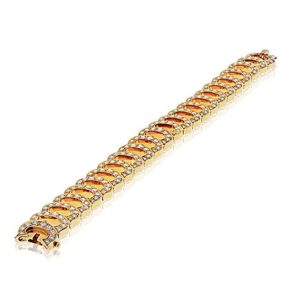 Carthttier 18K Yellow Gold C De Carthttier Full Diamond Ladies Bracelet