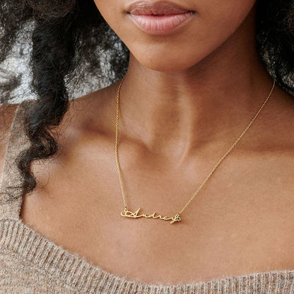 Custom Name Chain Necklace with Birthstone
