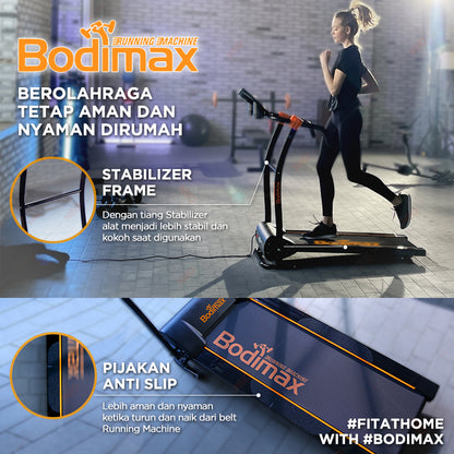 Treadmill Elektrik NEW BODIMAX RUNNING MACHINE WHITE
