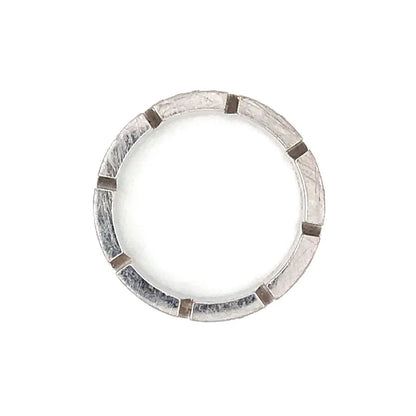 Carthttier Tank Francaise 18K White Gold Diamond Wedding Band