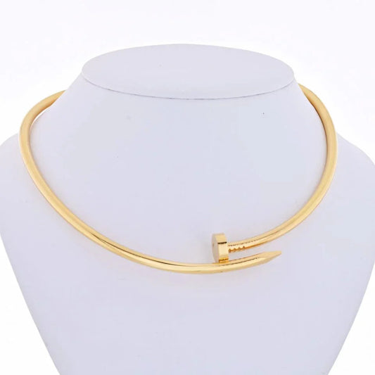 Carthttier Juste Un Clou 18K Yellow Gold 33cm Necklace