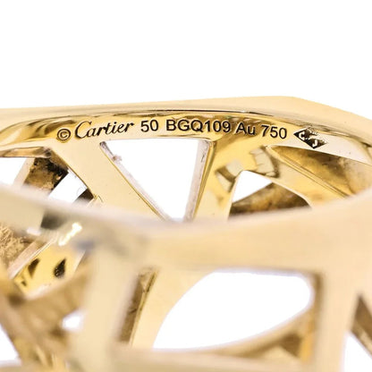 Carthttier Panthere 18K Yellow Gold Skeleton Ring
