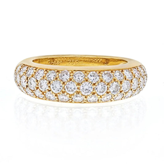 Carthttier 18K Yellow Gold Etincelle Diamond Ring