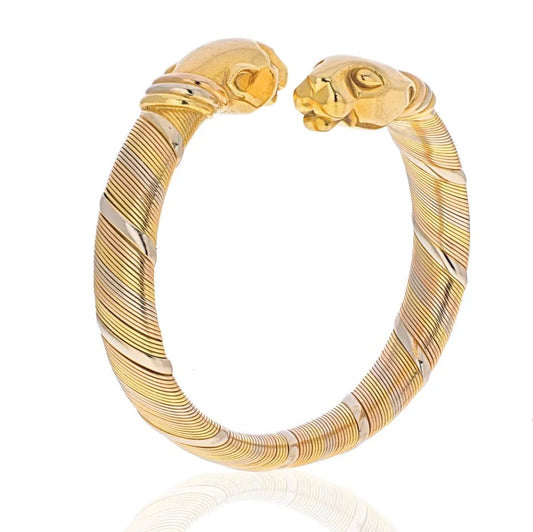 Carthttier 18K Tri Color Bypass Vintage Bracelet
