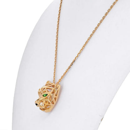 Carthttier 18K Yellow Gold Skeleton Panthere On A Chain Necklace