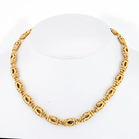 Carthttier 18K Yellow Gold Double C Necklace