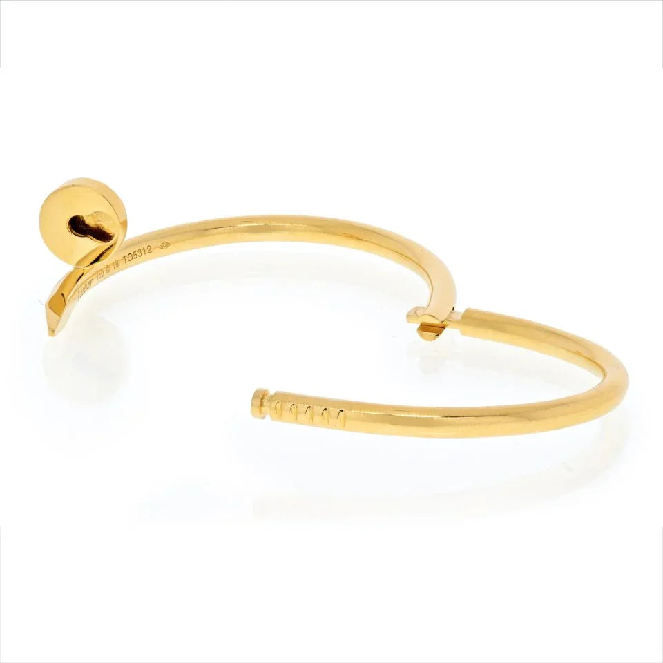Carthttier Juste Un Clou 18K Yellow Gold Juste Un Clou Size 16 Bracelet