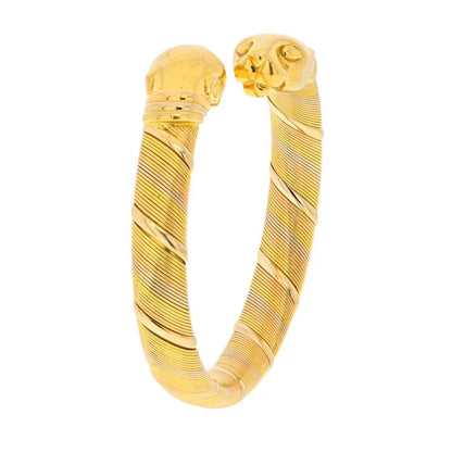 Carthttier 18K Two Tone  Bangle Bracelet