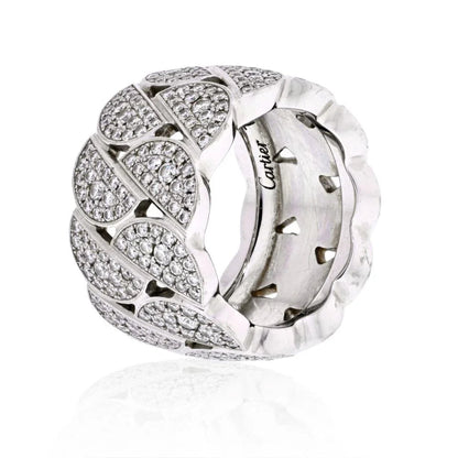 Carthttier 18K White Gold La Dona Diamond EU 51 Ring