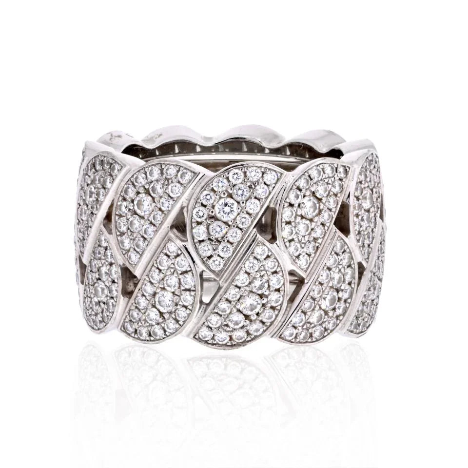 Carthttier 18K White Gold La Dona Diamond EU 51 Ring
