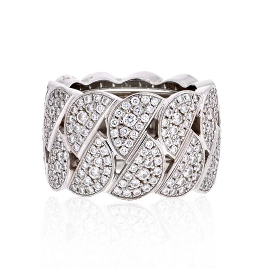 Carthttier 18K White Gold La Dona Diamond EU 51 Ring